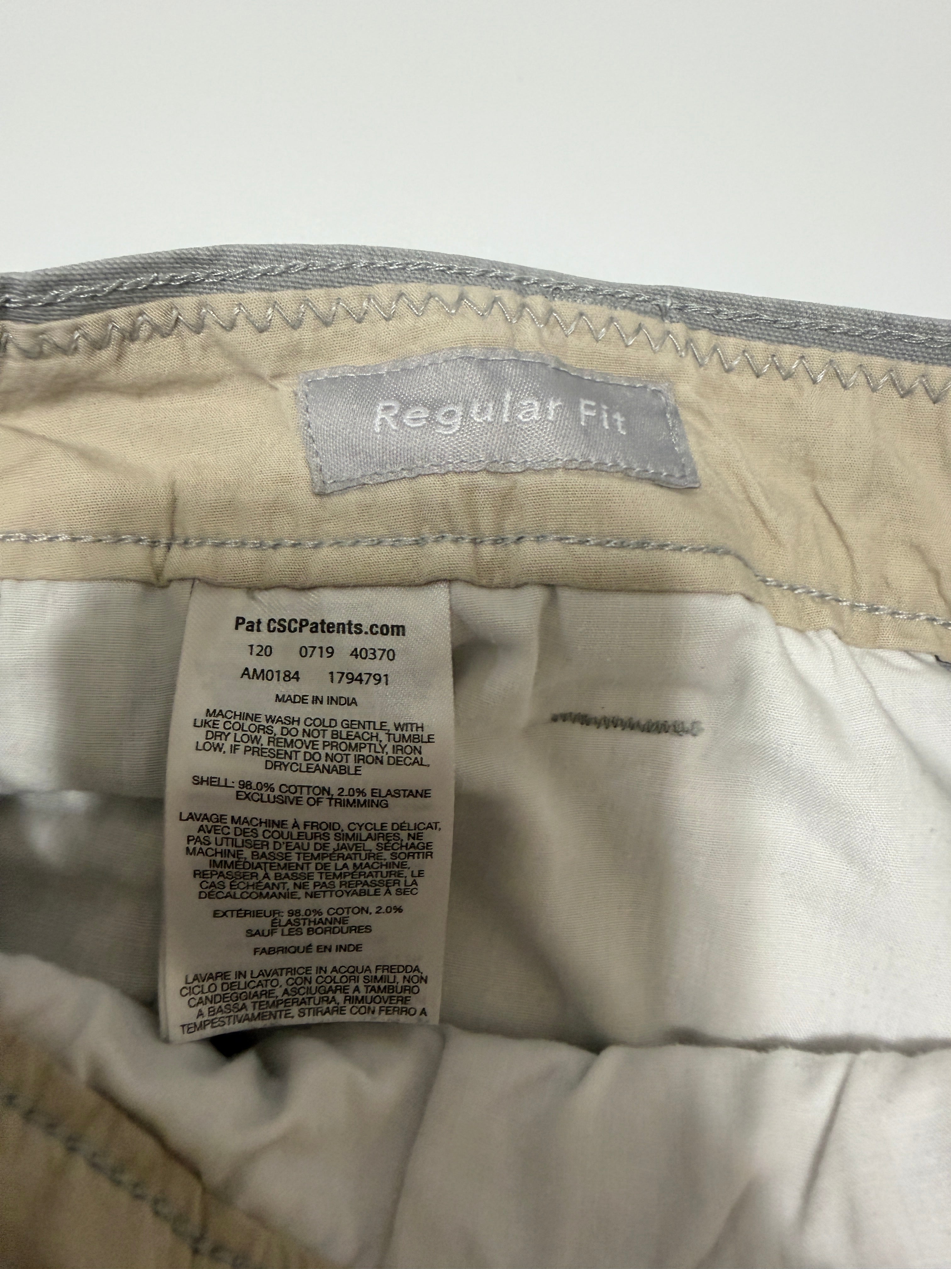 Columbia Men’s Gray Utility Hiking Shorts 38W Regular Fit Cotton Stretch (pre-owned)