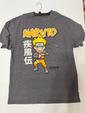 Naruto Shippuden Collection Men's Gray Graphic Logo Tee Crew Neck SS XLT (pre-owned)