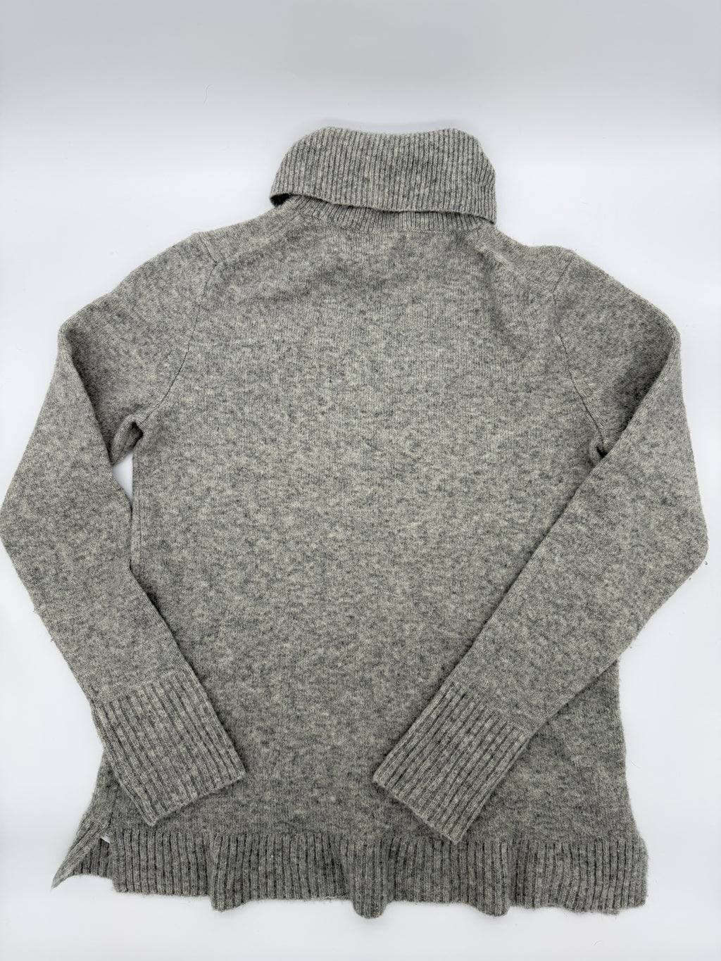 J.Crew Gray Merino Wool Blend Turtleneck Sweater Women’s Medium (pre-owned)