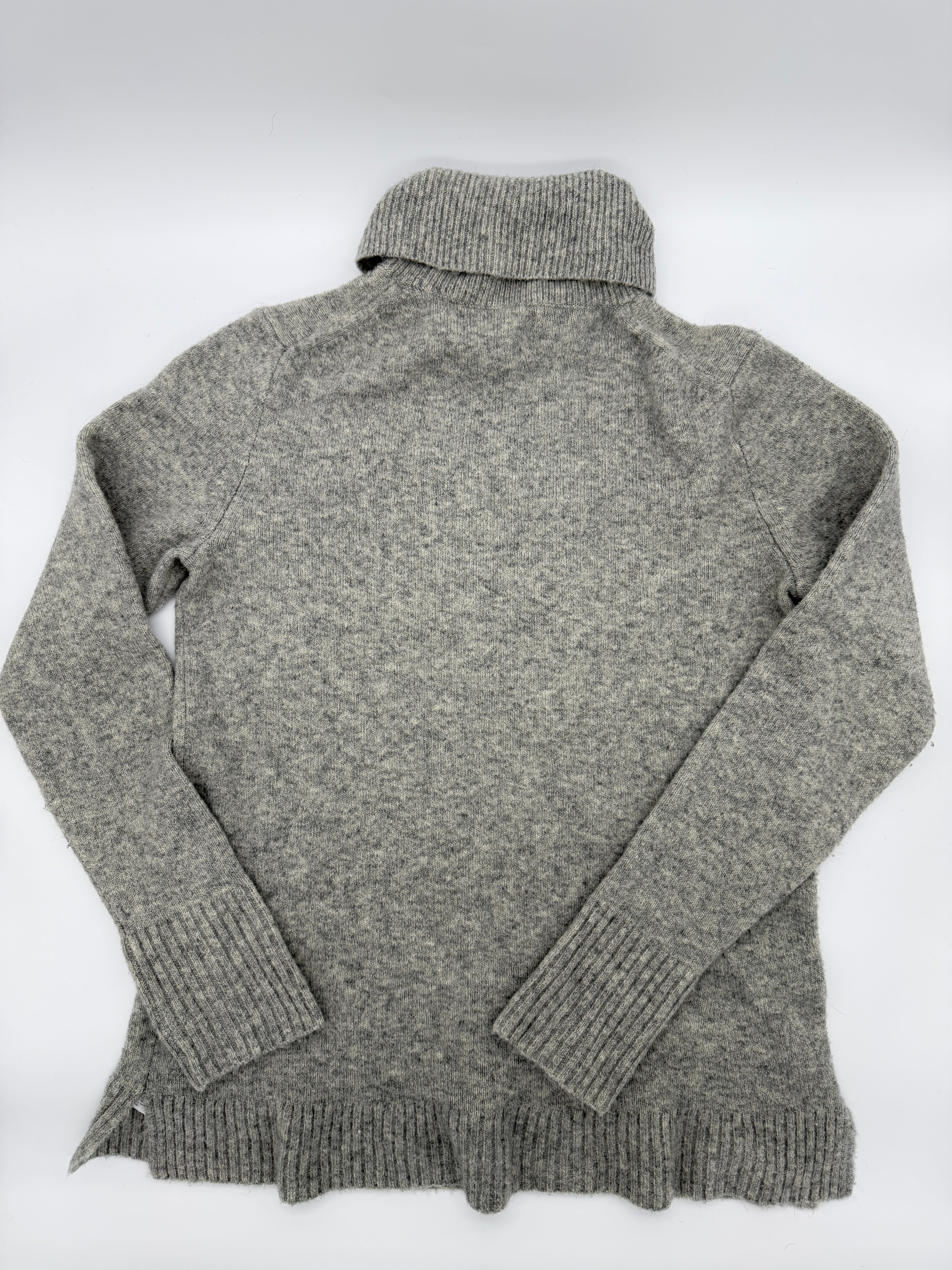 J.Crew Gray Merino Wool Blend Turtleneck Sweater Women’s Medium (pre-owned)