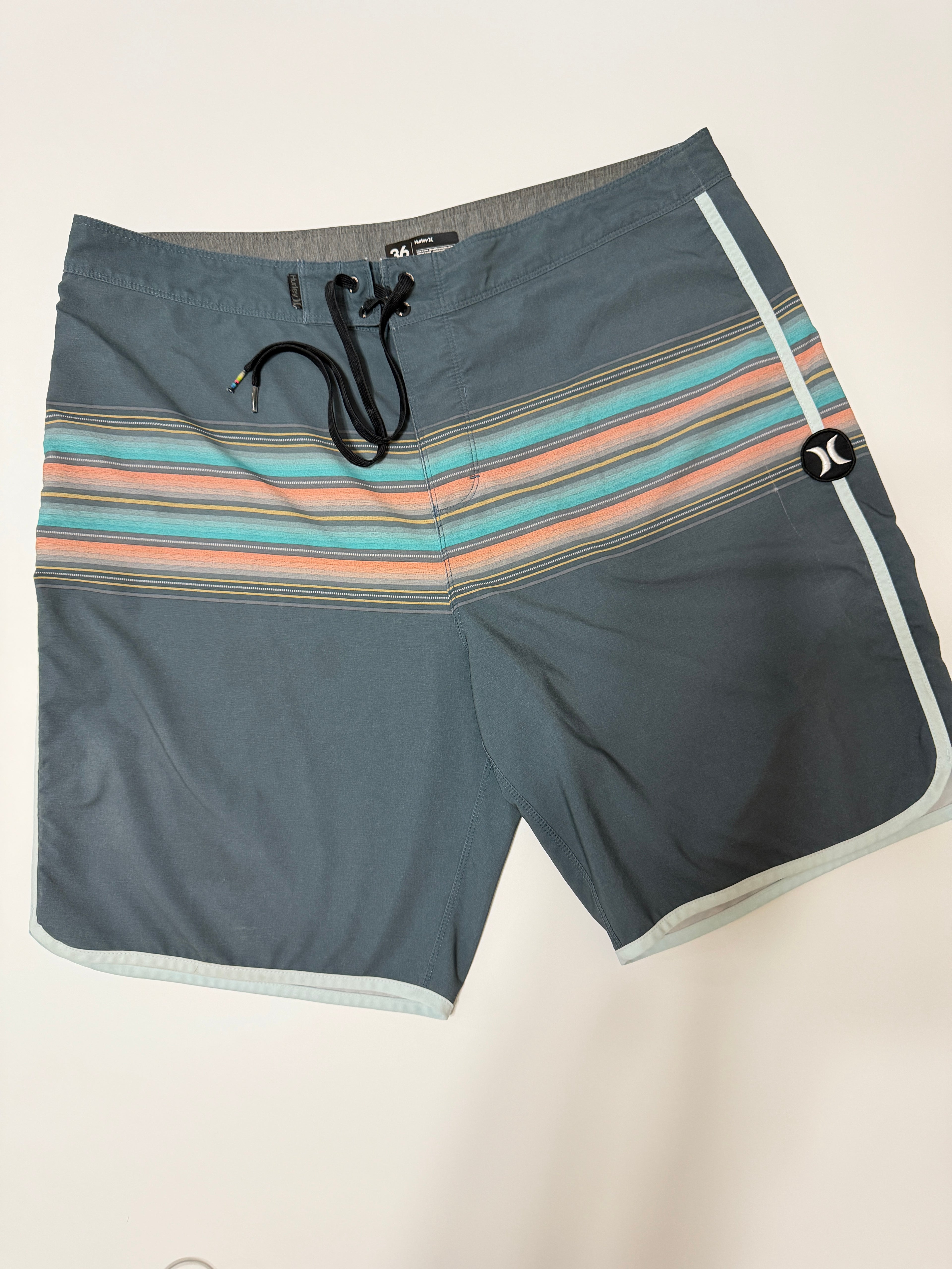 SOLD - Hurley Board Shorts Grey/Blue (pre-owned)