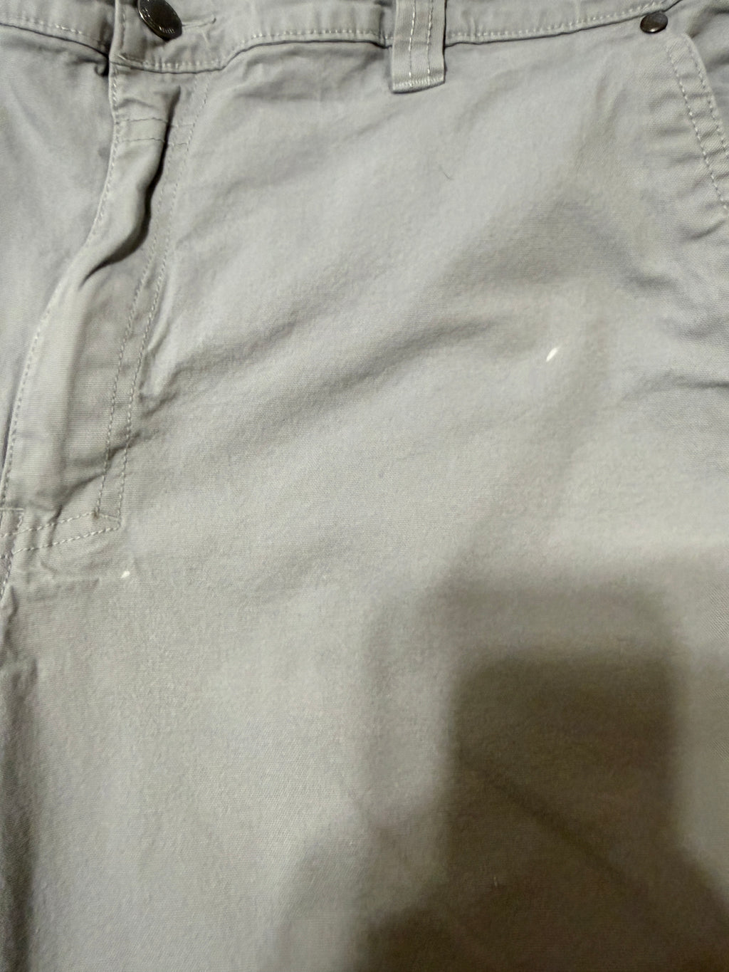 Columbia Men’s Gray Utility Hiking Shorts 38W Regular Fit Cotton Stretch (pre-owned)