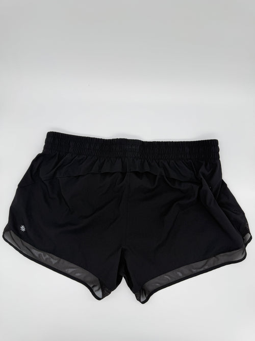 Athleta Mesh Racer Runing Shorts Black