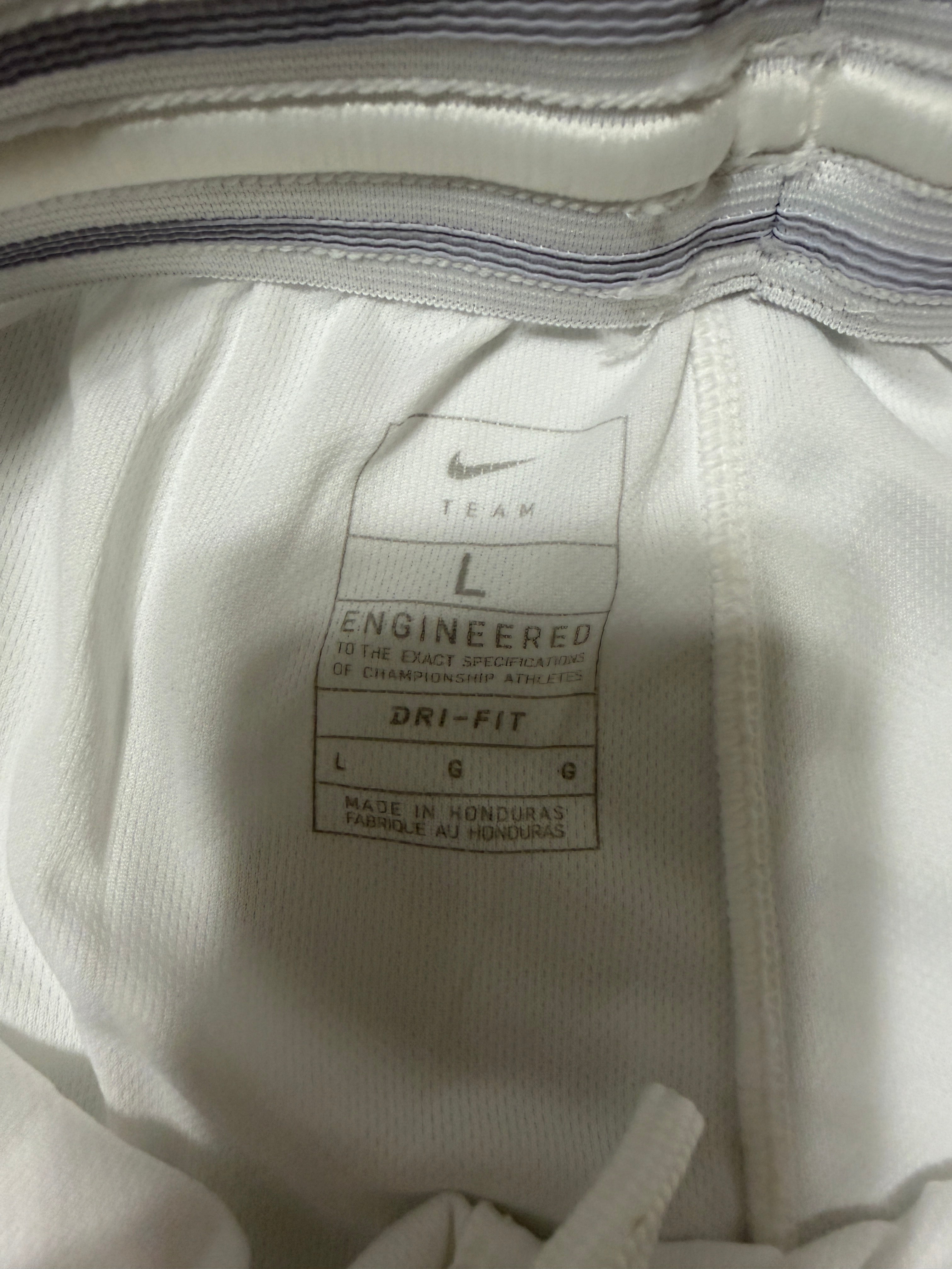 Nike Girls Team Dri-FIT Basketball Shorts White Burgundy NWT Size L