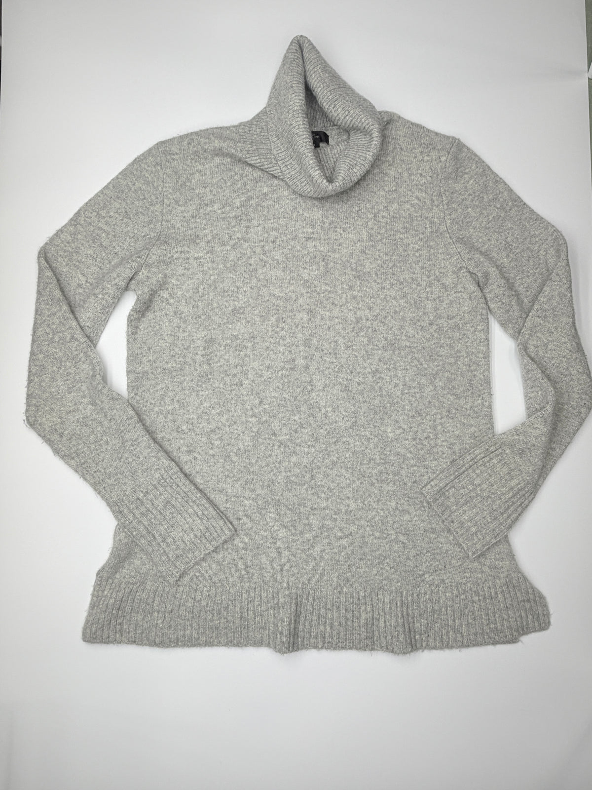 J.Crew Gray Merino Wool Blend Turtleneck Sweater Women’s Medium (pre-owned)